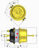 LC3030L by HALDEX - LifeSeal Combination Spring Brake - 30/30, 3" Long Stroke, with Clevis
