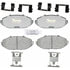 ATD748M by RAYBESTOS - Brake Parts Inc Raybestos AT Overstock Metallic Disc Brake Pad Set