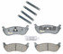 Raybestos ATD881C Disc Brake Pad Set Brake Parts Inc Raybestos AT Overstock Ceramic Disc Brake Pad Set