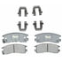 Raybestos ATD698C Disc Brake Pad Set Brake Parts Inc Raybestos AT Overstock Ceramic Disc Brake Pad Set