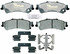 Raybestos ATD792C Disc Brake Pad Set Brake Parts Inc Raybestos AT Overstock Ceramic Disc Brake Pad Set