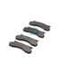 E10704500 by BENDIX - Formula Blue™ Hydraulic Brake Pads - Semi-Metallic, Without Shims
