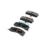 E10904590 by BENDIX - Formula Blue™ Hydraulic Brake Pads - Premium Semi-Metallic, With Shims