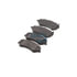 E10908560 by BENDIX - Formula Blue™ Hydraulic Brake Pads - Premium Semi-Metallic, With Shims, Front, 7732-D856 FMSI