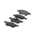 E10908570 by BENDIX - Formula Blue™ Hydraulic Brake Pads - Premium Semi-Metallic, With Shims, Front, 7733-D857 FMSI