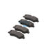 E10913170 by BENDIX - Formula Blue™ Hydraulic Brake Pads - Premium Semi-Metallic, With Shims, Rear, 8431-D1317 FMSI