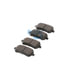 E11010210 by BENDIX - Formula Blue™ Hydraulic Brake Pads - Ceramic, With Shims, Rear, 7926-D1021 FMSI