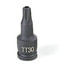 Grey Pneumatic 920TT Socket Driver Bit 1/4" Drive x TT20 Size, 1.38mm Length, Tamper-Proof Star Impact Socket Driver Bit