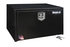 1702303 by BUYERS PRODUCTS - Truck Tool Box - Black, Steel, Underbody, 18 x 18 x 30 in.