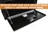 1703353 by BUYERS PRODUCTS - 14 x 12 x 30in. Black Steel Underbody Truck Box with T-Handle