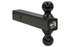 1802215 by BUYERS PRODUCTS - Double-Ball Hitch Solid Shank with Black Balls (2 In., 2-5/16 In.)