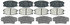 Raybestos ATD734M Disc Brake Pad Set Brake Parts Inc Raybestos AT Overstock Metallic Disc Brake Pad Set