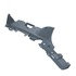 A18-53809-000 by FREIGHTLINER - Dashboard Panel Brace - Lower Frame, Slate Gray, Polycarbonate/ABS