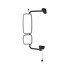 A22-74243-056 by FREIGHTLINER - Muti-Purpose Mirror - Bright, Heated, Rmt, Detroit Diesel Electric, Ambient Air Temperature, Left Hand, Bcn
