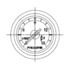 A22-38891-002 by FREIGHTLINER - Boost / Pyrometer Gauge - Small Face, Black, Ama