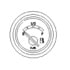 Freightliner A22-39581-000 Fuel Level Gauge Gauge - Fuel Level, Chrome Bezel