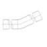 Freightliner E04-13232-056 A/C Filter PIPE - 5ID - OD. 25DEG