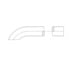 Freightliner E04-13444-063 Exhaust Stack Pipe Exhaust Stack Pipe - 5 x 63, Aluminized Steel, Curved