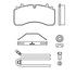 MPBD1777CV by HALDEX - Disc Brake Pad Repair Kit - CV Advanced, For Wabco PAN 22 Caliper, FMSI D1777