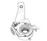 30050181 by HALDEX - Air Brake Automatic Slack Adjuster - Rear, 6.5" Arm, 1.5" Spline Diameter, 28 Spline