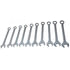 1010 by ATD TOOLS - 10 Pc. 12-Point SAE Jumbo Raised Panel Combination Wrench Set