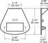 1200-09H by PETERSON LIGHTING - 1200 Mounting Brackets - Horizontal Mount Bracket