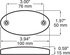 1200A by PETERSON LIGHTING - 1200A/C/R Oval Side Marker/Outline Lights with Reflex - Amber, Clearance Light