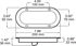 1220KC-10 by PETERSON LIGHTING - 1220C-10/1223C-10 LumenX® LED Oval Back-Up Light, AMP - Clear, Grommet Mount Kit