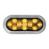 1223A-4 by PETERSON LIGHTING - LED Rear Turn, Oval, Ece, 8" Leads, Surface-Mount, 7.5"X3.25" Multi-volt, amber, bulk pack