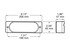 423HSA-1 by PETERSON LIGHTING - 420S/423S Series Piranha&reg; LED Auxiliary Oval Strobing Lights - Amber Surface Mount, Type 1