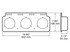 426-11 by PETERSON LIGHTING - 426-10 Metal Module - 3 Lights