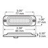 4155SA by PETERSON LIGHTING - 4155SA Low-Profile Surface-Mount Strobe - Amber, Surface Mount