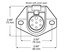 5407S by PETERSON LIGHTING - 5407 Round 7-Way Connector - Socket