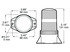 Peterson Lighting 744A Strobe Light LED Microstrobe 360 Degree Ee 3.88"X 5.16" 12-80 Vdc, amber, box