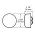 199KR by PETERSON LIGHTING - 199 LumenX® 2" Round PC-Rated LED Clearance and Side Marker Lights - 2" Red LED Clearance/ Side Marker, Grommet