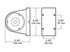 309R by PETERSON LIGHTING - 308/309 Agricultural Stop, Tail, Turn and Warning Lights - Single Housing, Red