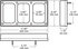 850-093V by PETERSON LIGHTING - 850-09 Surface Mount Brackets - Triple Surface Mnt. Cluster Pod