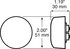M199R by PETERSON LIGHTING - 199 LumenX® 2" Round PC-Rated LED Clearance and Side Marker Lights - 2" Red LED Clearance/ Side Marker, Grommet