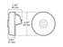 M233A by PETERSON LIGHTING - LED Clearance/Side Marker Light - PC Rated, Round