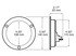 M824A-MV by PETERSON LIGHTING - 824A/826A Single Diode LED 4" Round Turn Signal - Amber, Flange Mount, Multi-Volt