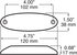 M178A-MVC by PETERSON LIGHTING - 178C LED Clear Lens Oval Clearance/Marker Light - Amber Multi-Volt with Clear Lens