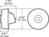 M195A by PETERSON LIGHTING - 195A/R Series Piranha&reg; LED 2" LED Clearance and Side Marker Light - Amber