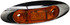 V168XA by PETERSON LIGHTING - 3.95" x 1.35" Oblong 2-LED Amber Clearance/Marker Light, with Clear Lens/Chrome Bezel, Viz Pack