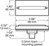 V132A by PETERSON LIGHTING - 132 Rectangular Clearance/Side Marker Light with Reflex - Amber