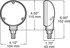 V339A by PETERSON LIGHTING - 339 LED Single-Face Combo Park and Turn or Stop/Turn/Tail Light - Amber