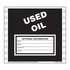 JJ Keller 13803 Used Oil Waste Labels - Paper, Continuous (Pin-Feed), 500 Labels/Pk, Fanfolded
