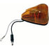 121A by PETERSON LIGHTING - LED Cab Marker, P2, w/ .180 Bullet & Ring, 2.58"X3.34" 12V, amber, poly bag