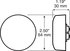 Peterson Lighting 197A Clearance Light LED Marker/ Clearance, PC-Rated Single Diode Round, 2.5", amber, poly bag