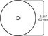 Peterson Lighting 477A Reflector Reflector, Center-Mount Round, 2.375", 2 per poly bag
