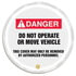 29369 by JJ KELLER - STOPOUT Steering Wheel Message Cover - Danger Do Not Operate or Move Vehicle - 24" Steering Wheel Cover